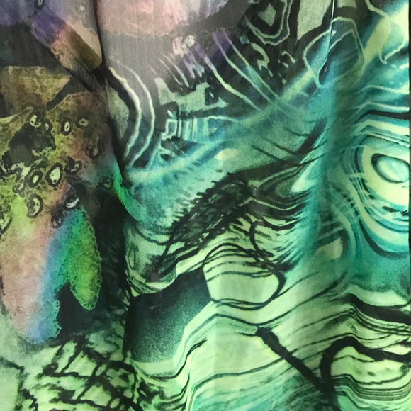 Vintage sheer boho blouse Size M - Picture 5 of 6